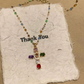 💜Super Sale - 55%OFF 💜Colorful Rhinestone Cross Pendant Necklaces