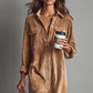 ⏳Time-Limited Special⏰Effortless Chic Corduroy Shirt Dress – Soft, Cozy & Versatile for All Seasons 🍂