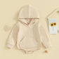 Baby Hoodie Romper with Front Pocket
