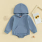 Baby Hoodie Romper with Front Pocket