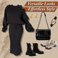 💃HOT SALE 49% OFF🍂🌟Chic & Cozy! Women's Sweatshirt + Sleeveless Dress 2-Piece Set