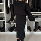 💃HOT SALE 49% OFF🍂🌟Chic & Cozy! Women's Sweatshirt + Sleeveless Dress 2-Piece Set