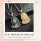 ✝️Best Gift✨Jesus Head Pendant Necklace - Detailed Sculpture in Silver or Gold Tone