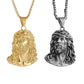 ✝️Best Gift✨Jesus Head Pendant Necklace - Detailed Sculpture in Silver or Gold Tone
