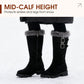 Women's Warm Plush-Lined Mid-Calf Snow Boots