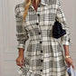 👗Women’s Graceful Plaid A-Line Shirt Dress