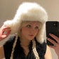 🎁Women's Fluffy Trapper Hat with Ear Flaps🔥