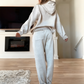 Women's Casual Hooded Top & Elastic Waist Pants Set