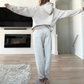 Women's Casual Hooded Top & Elastic Waist Pants Set
