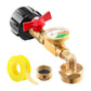 ✅Propane Refill Elbow Adapter with Gauge