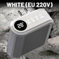 800W Wall Outlet Space Heater with Adjustable Thermostat and Timer