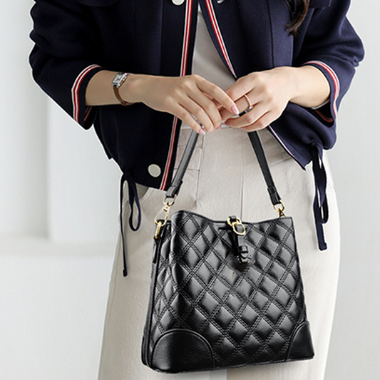 👜New Arrivals Hot Sale-Chic Elegant Quilted Bucket Bag for Women