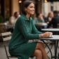 Women’s Sparkle Lapel A-Line Short Dress | Chic & Shimmering