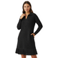 Women’s Sparkle Lapel A-Line Short Dress | Chic & Shimmering