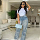Women's Sequin Tassels Jeans