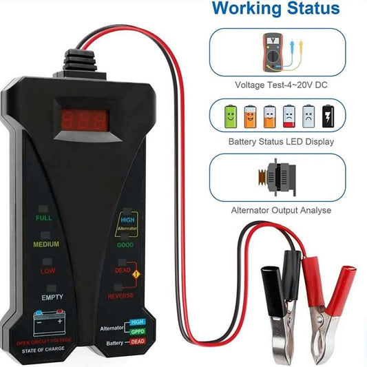 12V Digital Charging System Analyzer for Car