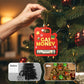 2PCS Christmas Wooden Gas Can Ornament