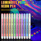 12-Color Glow in The Dark Face Neon Paint Pens