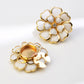 📢📢50 %  OFF !! ⏰Chic Rhinestone Floral Cufflink & Brooch🌸🪡