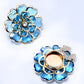 📢📢50 %  OFF !! ⏰Chic Rhinestone Floral Cufflink & Brooch🌸🪡