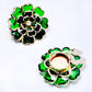 📢📢50 %  OFF !! ⏰Chic Rhinestone Floral Cufflink & Brooch🌸🪡