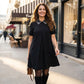 Women’s Elegant Collar Mini Dress