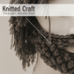 Punk-style hat with an attached simple wig and knitted beard