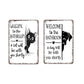 ⏳LAST DAY SALE 55% OFF🔥Vintage Highland Cow Aluminum Sign: Funny "Are You Pooping?" Black and White Bathroom Wall Decor