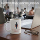 400ml Ceramic Mug with Feminist Empowering Design