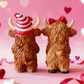 🔥Hot Sale Offers-Valentine's Day Highland Cow Couple Figurines