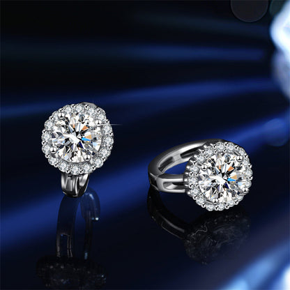 Brilliant Faux Moissanite Hoop Earrings for Women