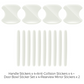 Reflective & Luminous Car Door Handle Protector Stickers