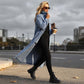 📢📢49% OFF !!!⏰Women’s Casual Longline Button-Up Denim Coat