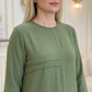 Women's Long-Sleeve Tunic and Wide-Leg Pants Set