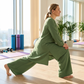 Women's Long-Sleeve Tunic and Wide-Leg Pants Set