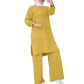 Women's Long-Sleeve Tunic and Wide-Leg Pants Set