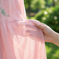 Women's Casual Loose Midi Dress with Embroidery