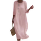 Women's Casual Loose Midi Dress with Embroidery