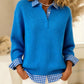 Women's 2-in-1 Layered Collared Sweater