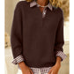 Women's 2-in-1 Layered Collared Sweater