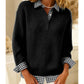 Women's 2-in-1 Layered Collared Sweater