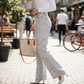 Women's Leopard Print High-Waist Wide-Leg Jeans