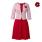 Women's Plaid Jacket & Sleeveless Dress 2-Piece Set