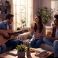 Wireless Bluetooth Handheld Microphone with LED Lights
