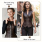 Women’s Sleeveless Stand Collar Button-Front Vest