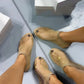 🔥Limited-time offer-Ultra Comfortable Shiny Gem Mesh Flats