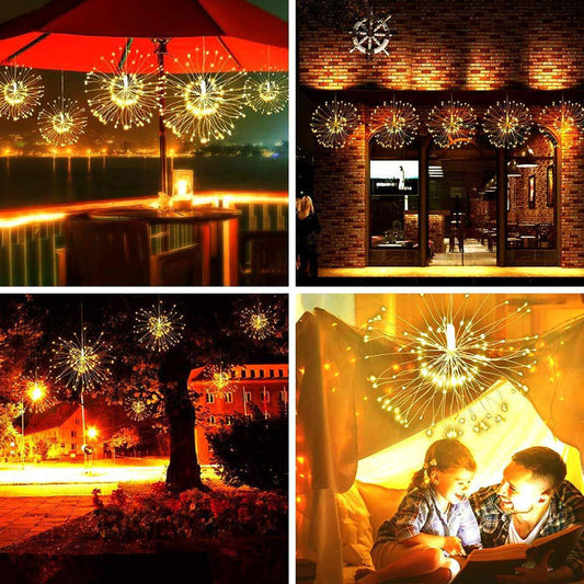 🔥While supplies last, 50% off!🎉 Solar fireworks light strings for the garden and at parties