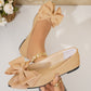 Women's Pointed Toe Bow-Knot Flats