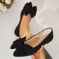 Women's Pointed Toe Bow-Knot Flats