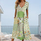 🌊SUMMER HOT SALE £19.99!!👙Women's V-neck dresses with short sleeves in patterned designs